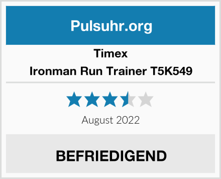 Timex Ironman Run Trainer T5K549 Test